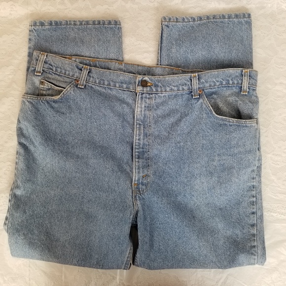 Levi Men's 44x30 Orange Tab 509 Loose Light Wash - Picture 8 of 8